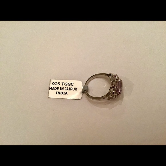 Rose De France Amethyst ring sz 7 new - Picture 3 of 8